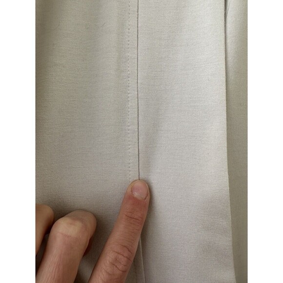 Eileen Fisher M Tencel Lyocell Cardigan Open Front In Bone with Pockets - Picture 8 of 8